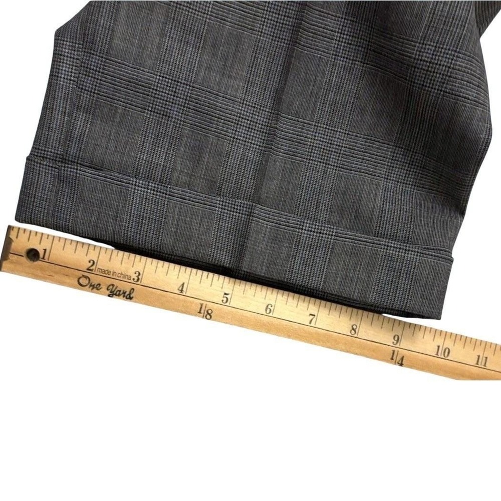 Vtg Ralph Lauren Chaps Glen Plaid 2pc Suit 41R 100% Wool Gray Made in Canada - Picture 13 of 14